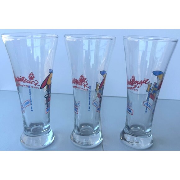 Set of 3 VINTAGE Anheuser-Busch, Inc. Bud Light Spuds Mackenzie 11 oz. Glasses - Picture 4 of 15